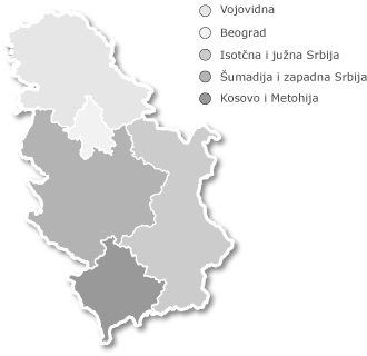 mapa srbije sa administrativnim regionima